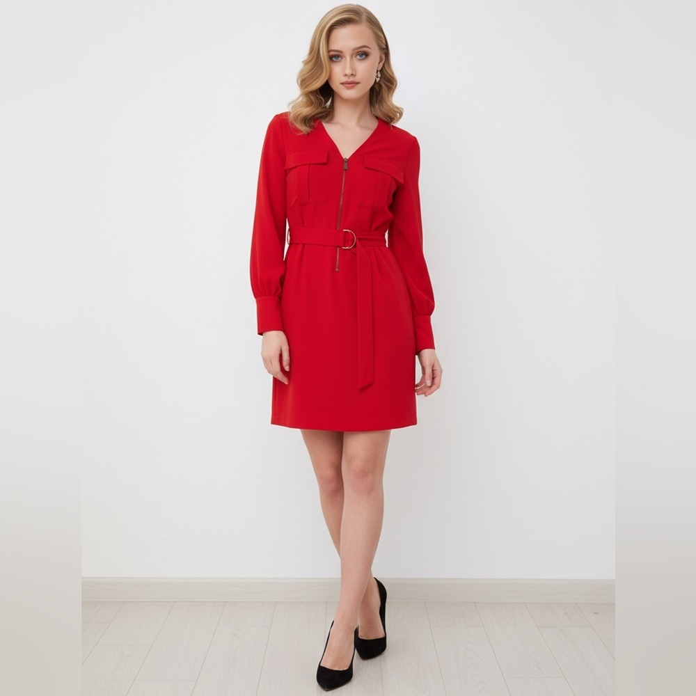 Pinko Capeta Abito Red Dress